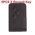 5PCS /lote Renault 3 Button Smart Key 433MHZ