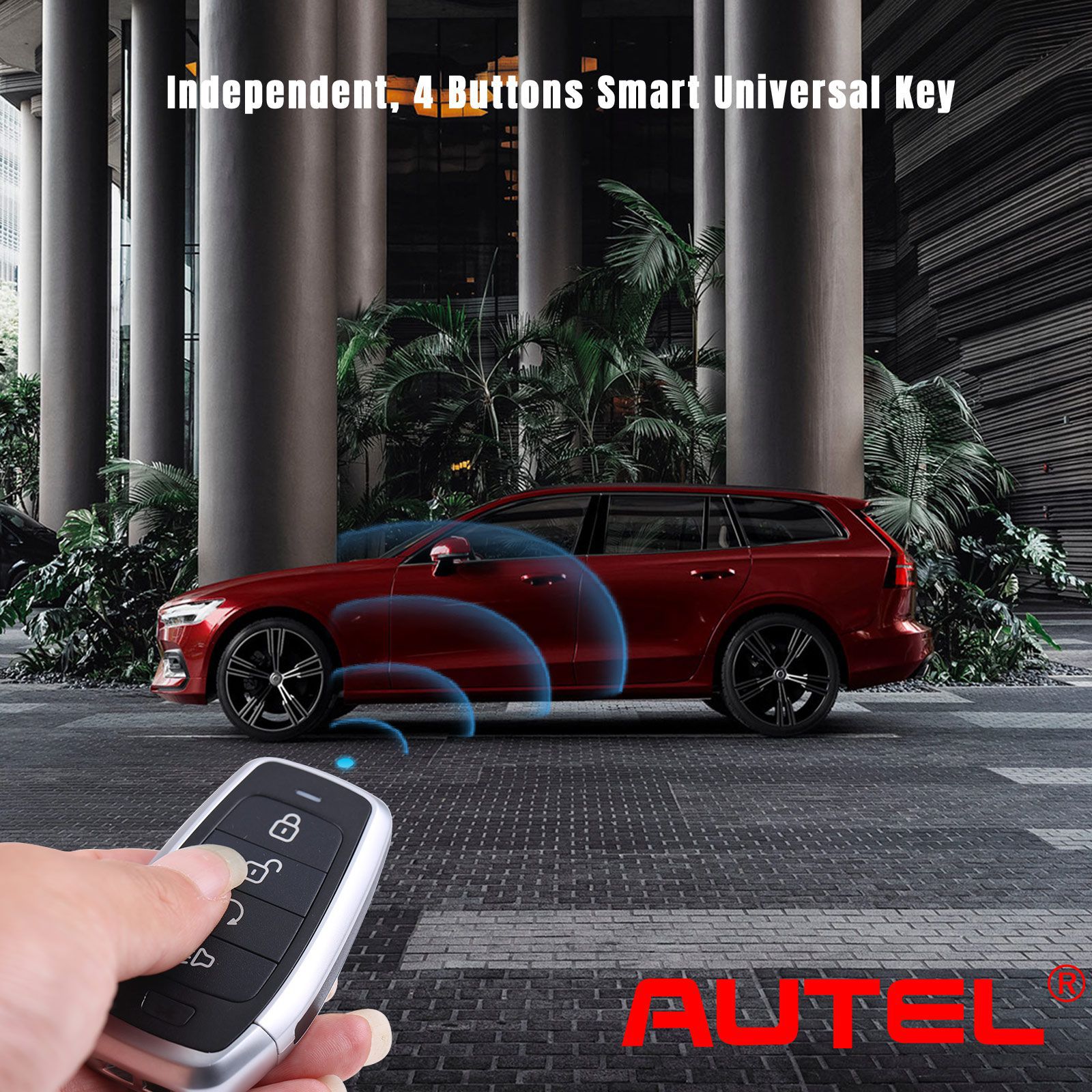 AUTEL IKEYAT004BL 4 Botões Independente Universal Smart Key 5 pçs/lote