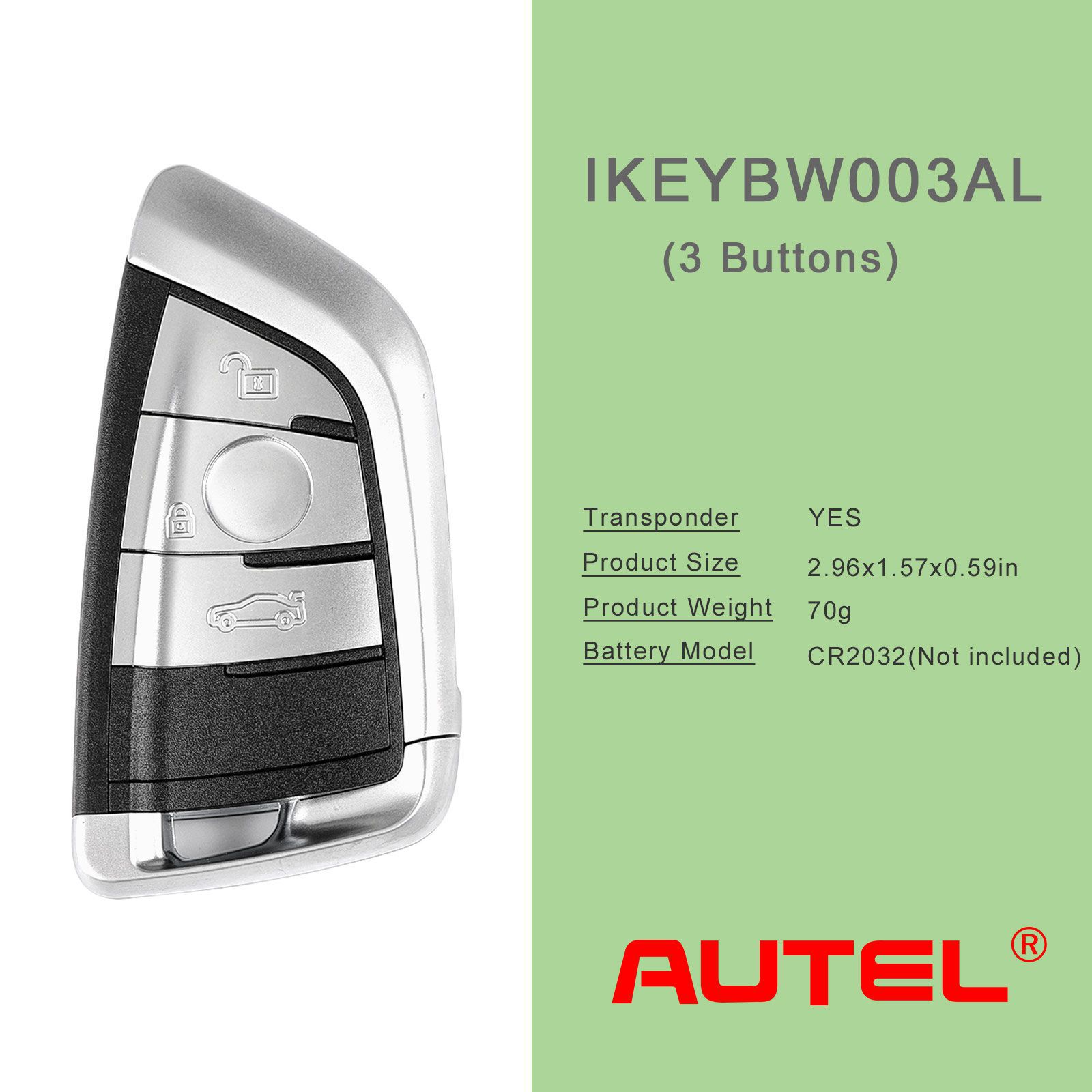 AUTEL IKEYBW003AL BMW 3 Botões Inteligente Chave Universal 5 pçs/lote
