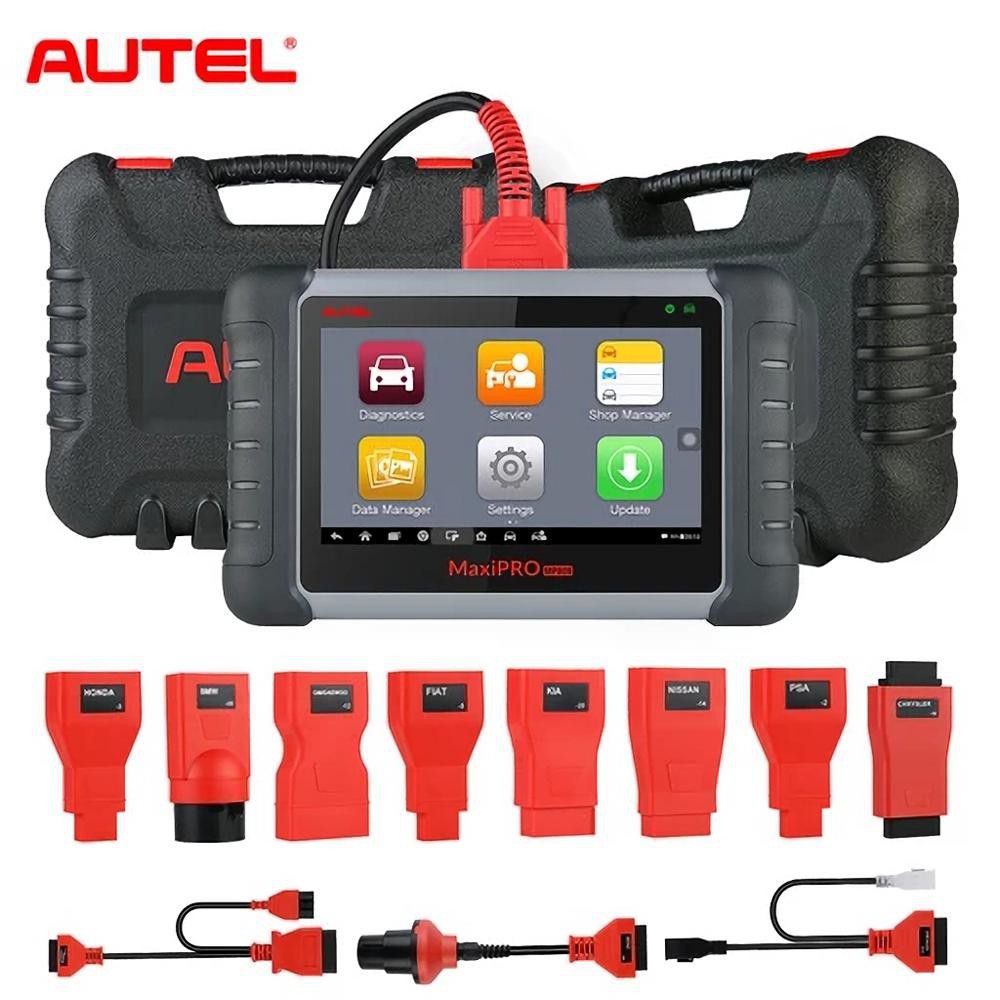 Autel MaxiPro MP808K com OE-Level All Systems Diagnosis Support Bi-Directional Control Key Coding with Complete OBDI Adapters (Same as DS808K)