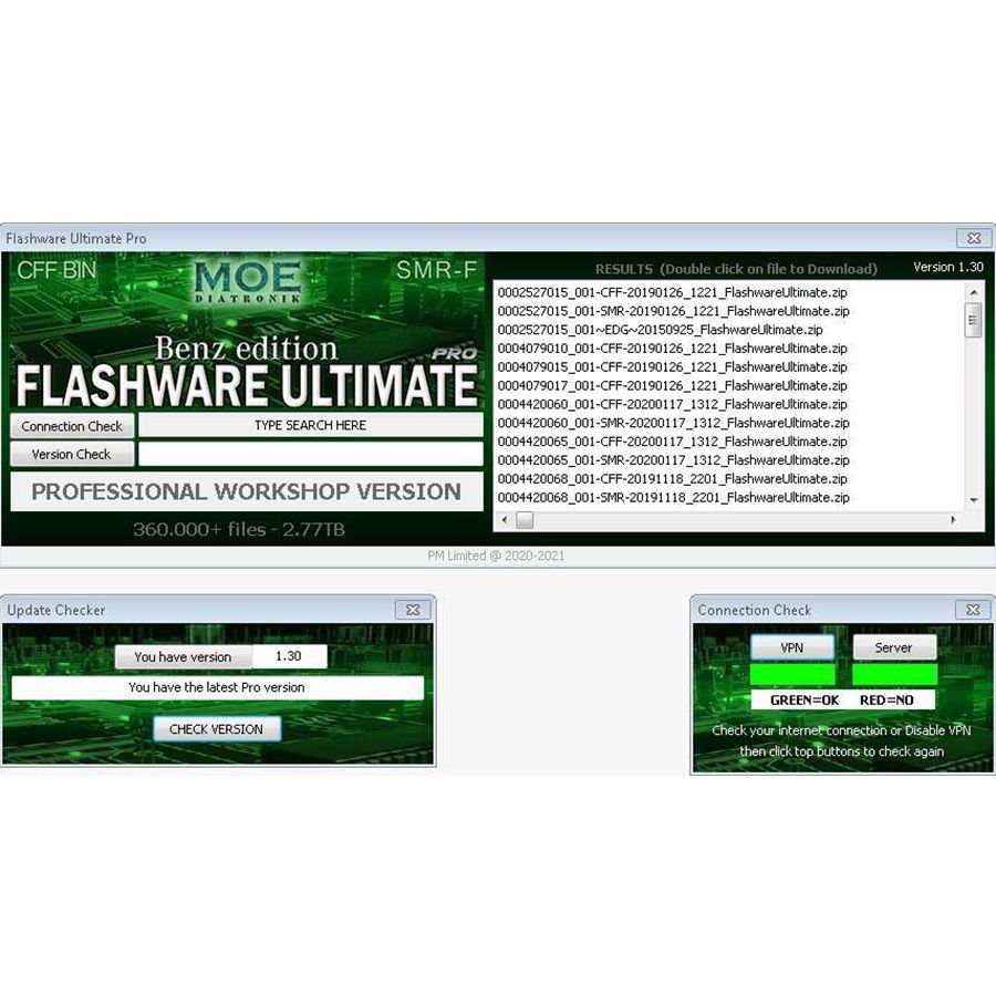 Flashware Ultimate Pro e CBFWare Ultimate Pro 1 Ano Acesso Completo Ilimitado PRO (365 dias) para Todos os Mercedes Benz Workshop