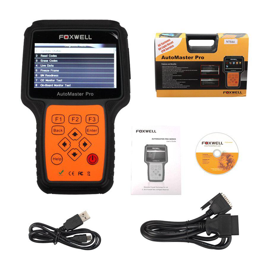 Foxwell NT644 AutoMaster All Makes Full Systems + EPB + Oil Service Scanner