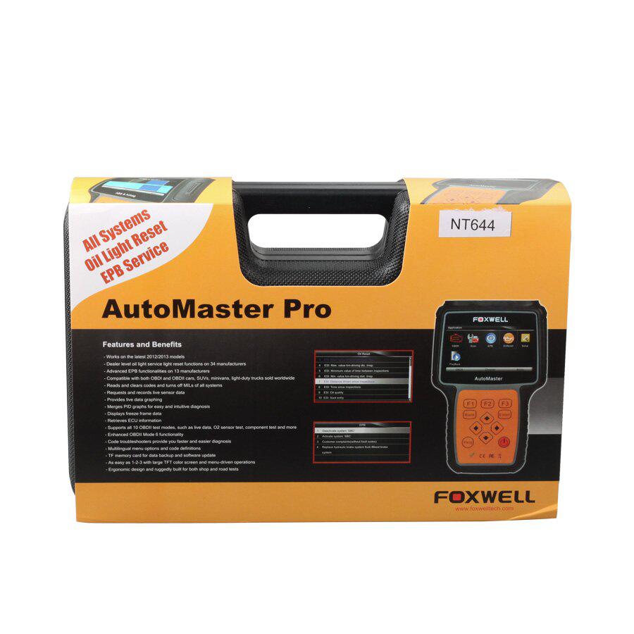 Foxwell NT644 AutoMaster All Makes Full Systems + EPB + Oil Service Scanner