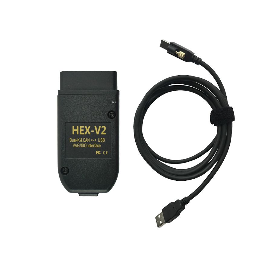 HEX-V2 HEX V2 Dual K &CAN USB VAG Car Diagnostic interface V19.6 para Volkswagen Audi Seat Skoda
