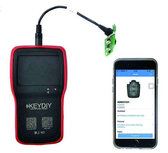KEYDIY KD900 + para IOS Android Bluetooth Remoto Maker -1