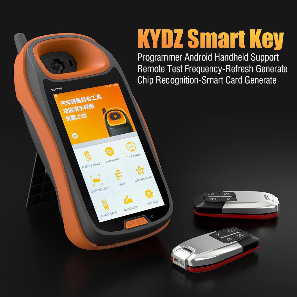 KYDZ Smart Key Programmer Android Handheld Suportes Remotos Frequência-Refresh Geração de Chip Reconhecimento Smart Card Gerado