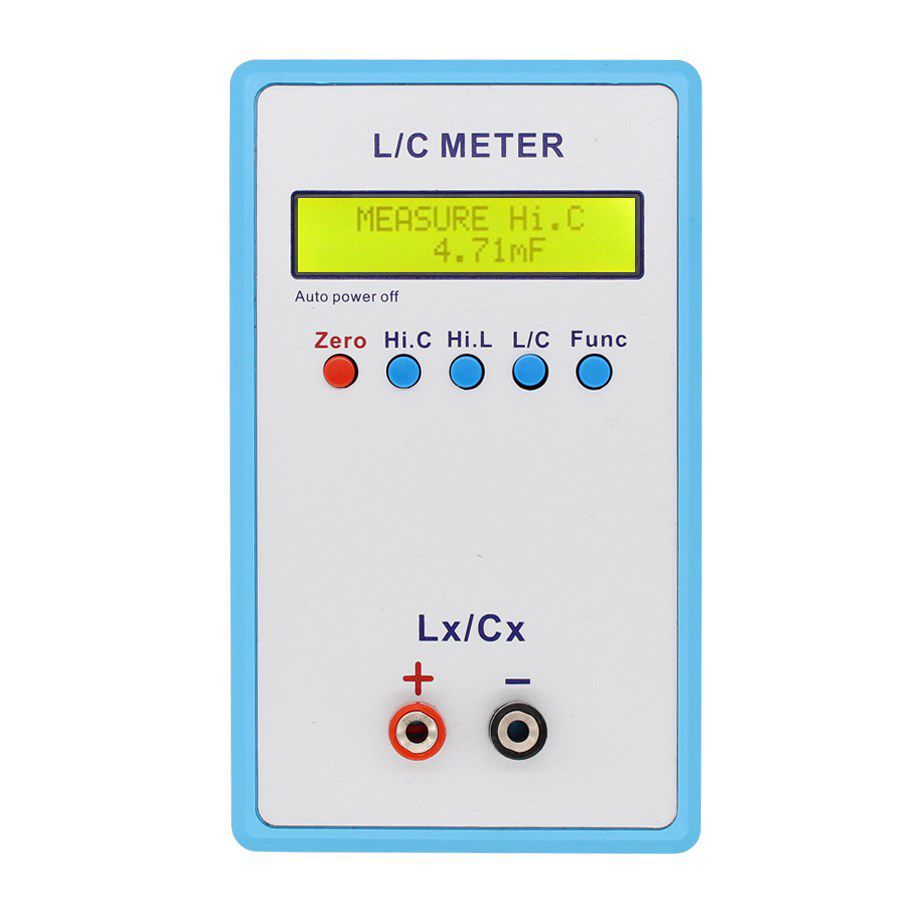 LC-200A 1pF-100mF 1uH-100H Alta precisão display digital capacitância e indutância medidor LC Meter