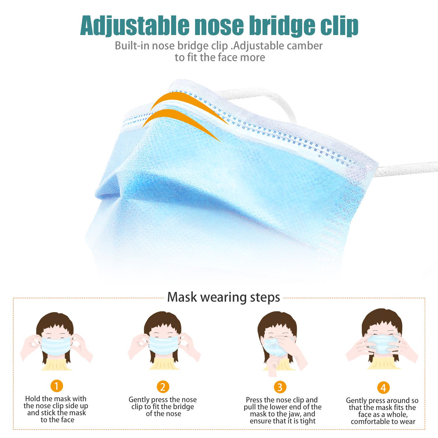 "Hang-on Ear Medical Disponible Face Mask 10 PACK"