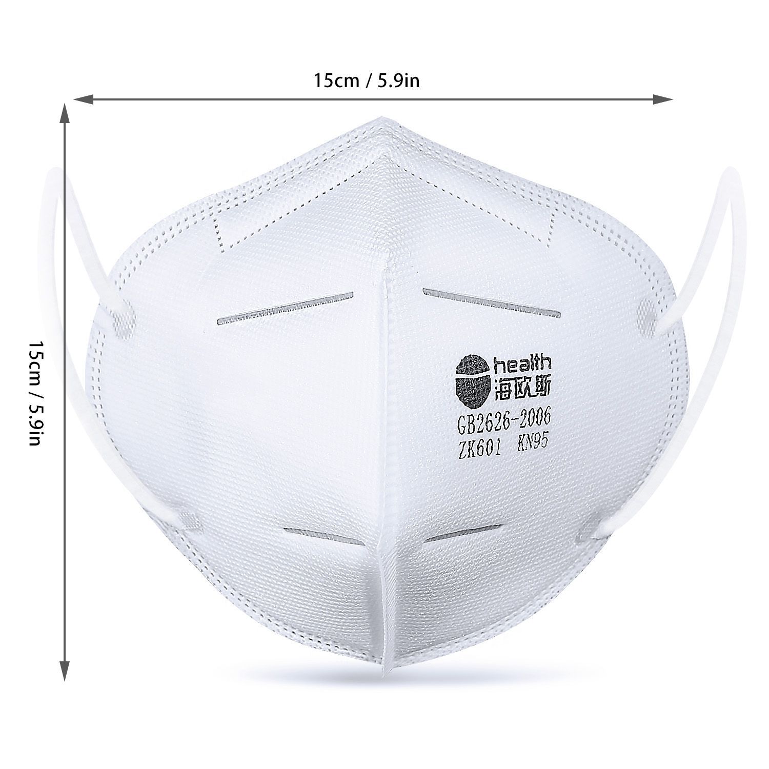 KN95 Máscaras com dois PCs Filtro Papel - máscara Da Boca de protecção - Saco selado- Capa protectora Da máscara de pó Filtro Da Boca