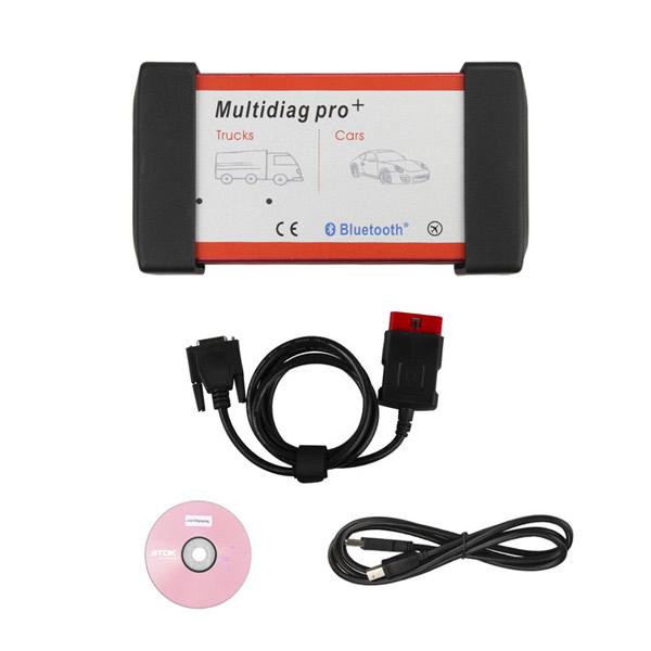 V2015.03 New Design Multidiag Pro + For Cars /Trucks and OBD2 with Bluetooth Support Win8 Multi -Languagens