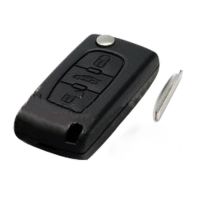 Botão original do Flip Remote Key 3 para Peugeot 307