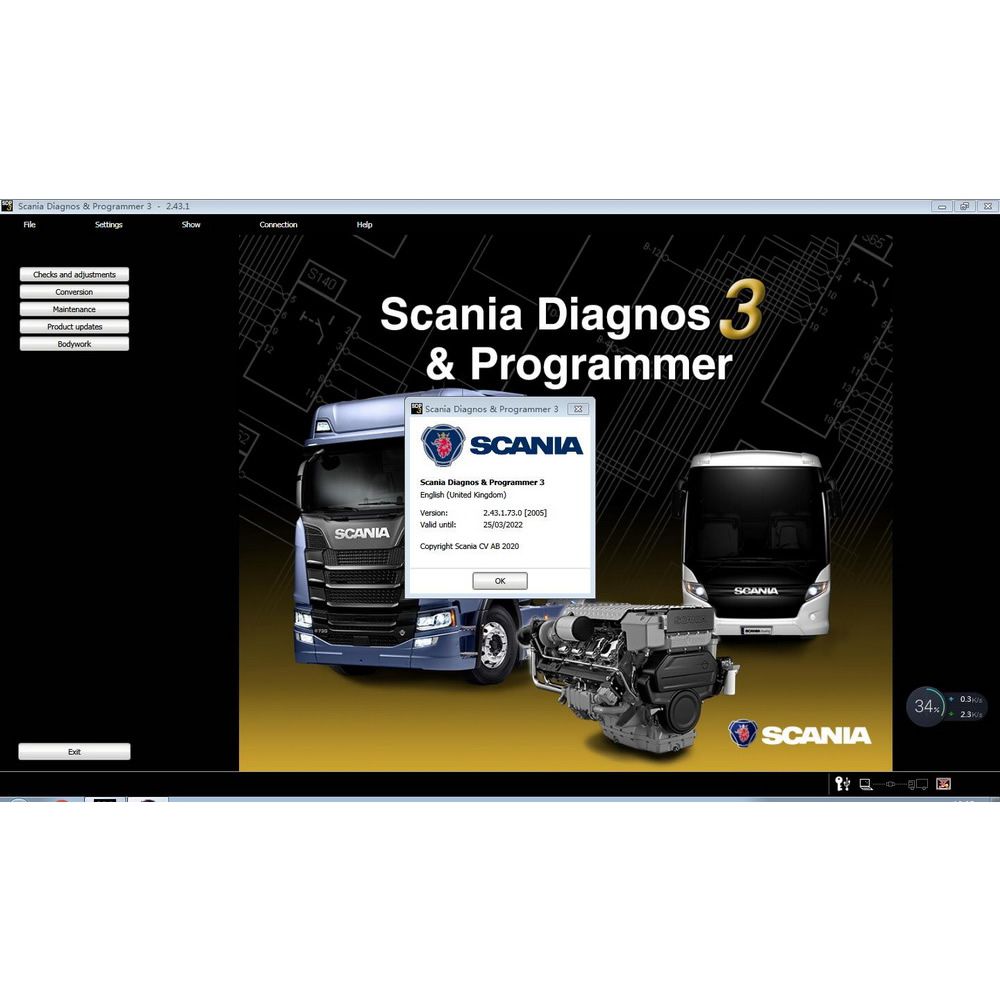 Scania Diagnos &Programmer 3 2.43 Scania SDP3 V2.43 SEM Dongle