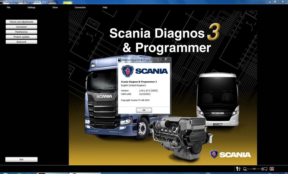 Serviço de instalação para Scania SDP3 2.54.2 Scania Diagnóstico e Programação 3 Serviço de instalação para VCI 3 VCI3 sem Dongle