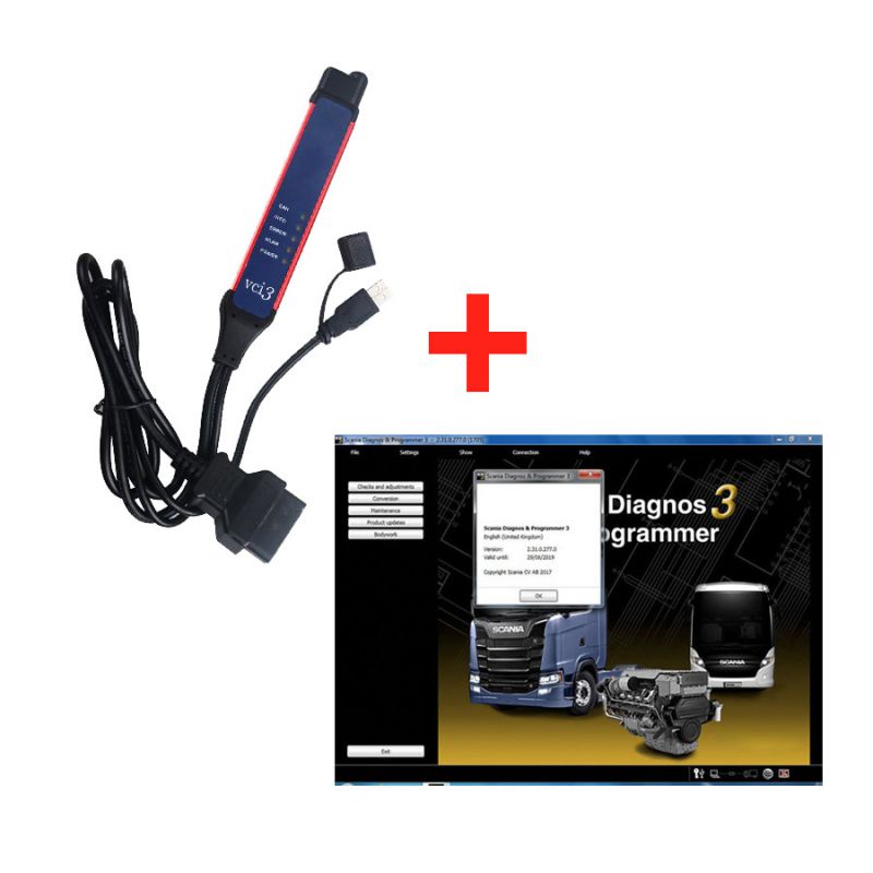 Scania SDP3 V2.39 Scania VCI -3 VCI3 Scanner Wifi Diagnostic Tool for Scania Truck
