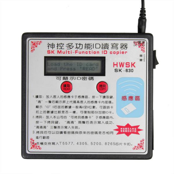 SK -630 Multi -Função Cartão RFID Copiador Duplicador Programador de Chave Inglês Versão