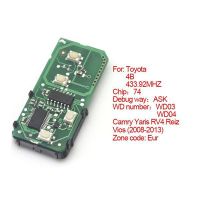 Smart Card Board 4 Buttons 433.92MHZ Number 271451 -5290 -Eur For Toyota