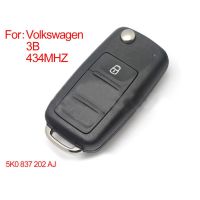 Smart Remote Key 3 Buttons 433MHZ Type: 5K0 837202 AJ para VW New Bora SagitarTouran