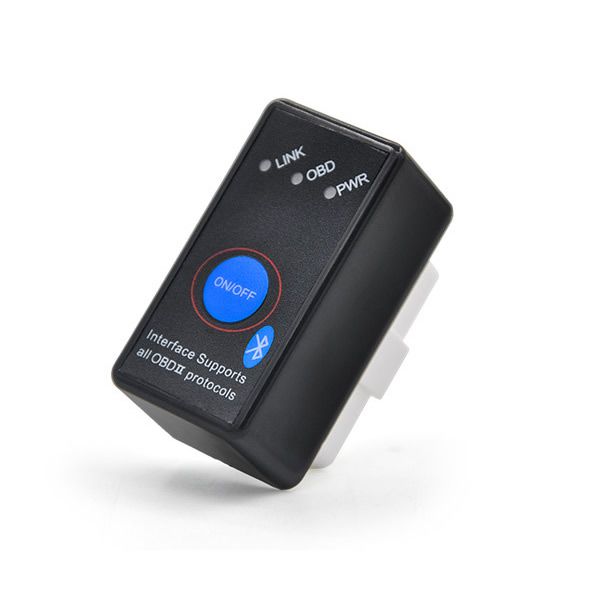 NEW Super Mini ELM327 Bluetooth OBD -II OBD Can With Power Switch Software V2.1