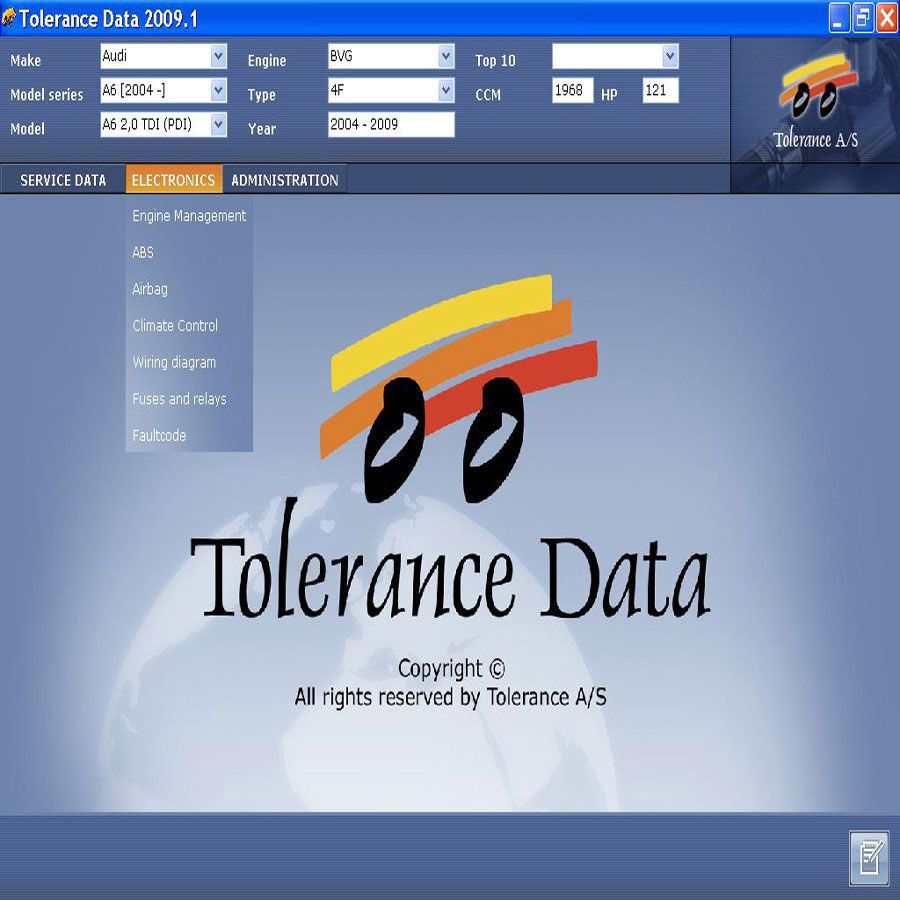 Dados de tolerância 2009.2