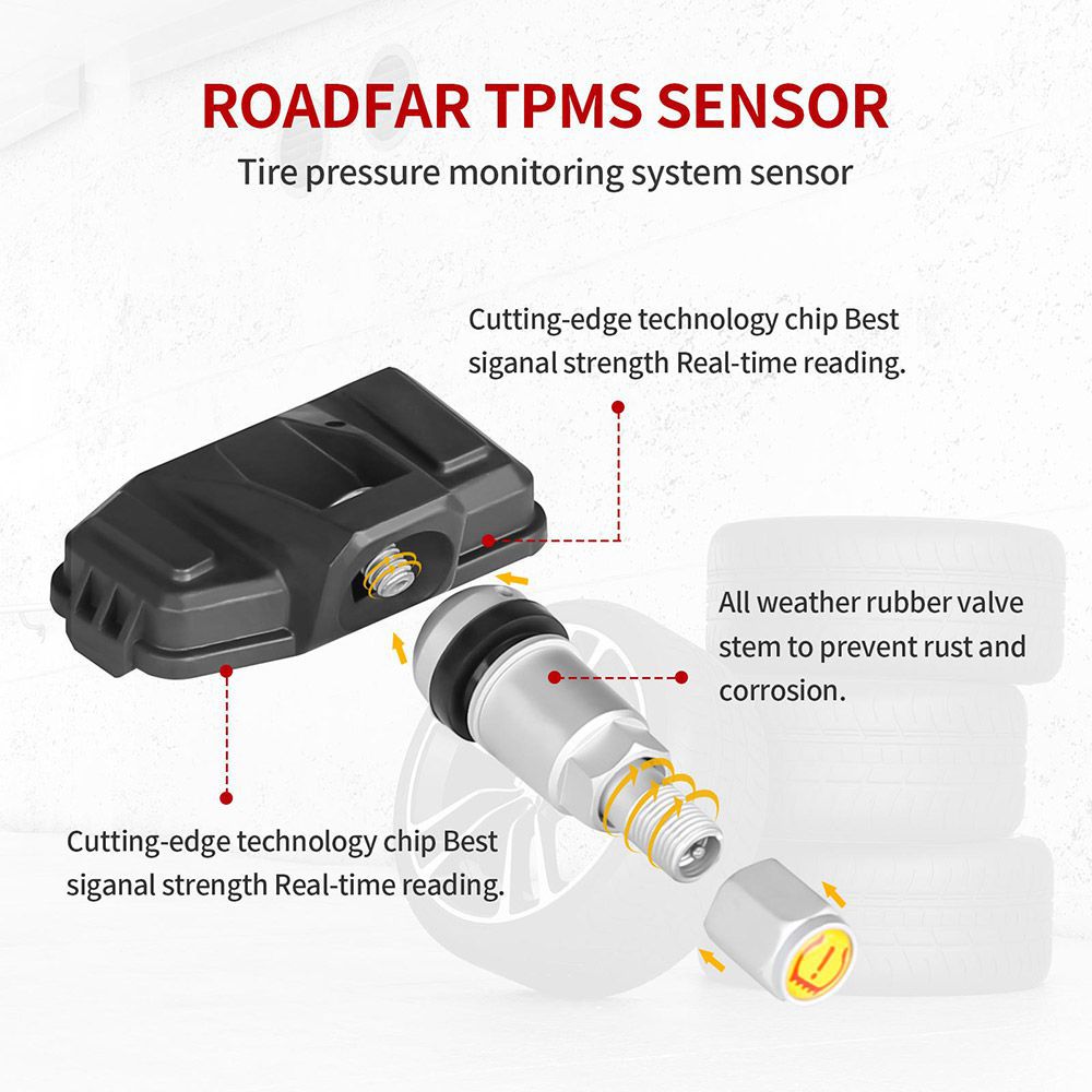 TIPO-BMW2-433 Sensor programável universal TPMS