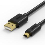 UNITEK Top Quality USB Cable USB 2.0 Mini 5pin Data Cable - A Male to 5Pin B Male Cable (3M)-High Speed with Gold -Plated Connectors - Black Black