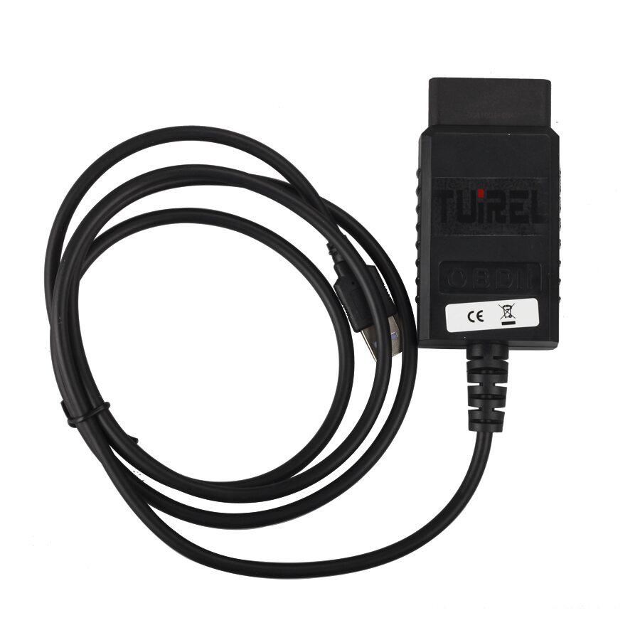 USB ELM327 V1.4 Plastic OBDII EOBD CANBUS Scanner com FT232RL Chip Software V2.1