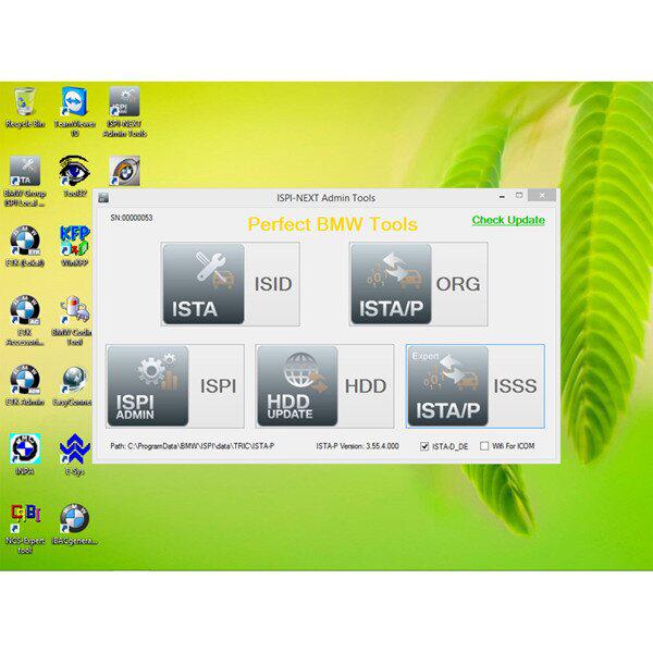 V2015.6 Rheingold ISTA -D 3.49.30 ISTA -P 3.55.4.000 para BMW ICOM Win8 System Sem USB Dongle Multi Language