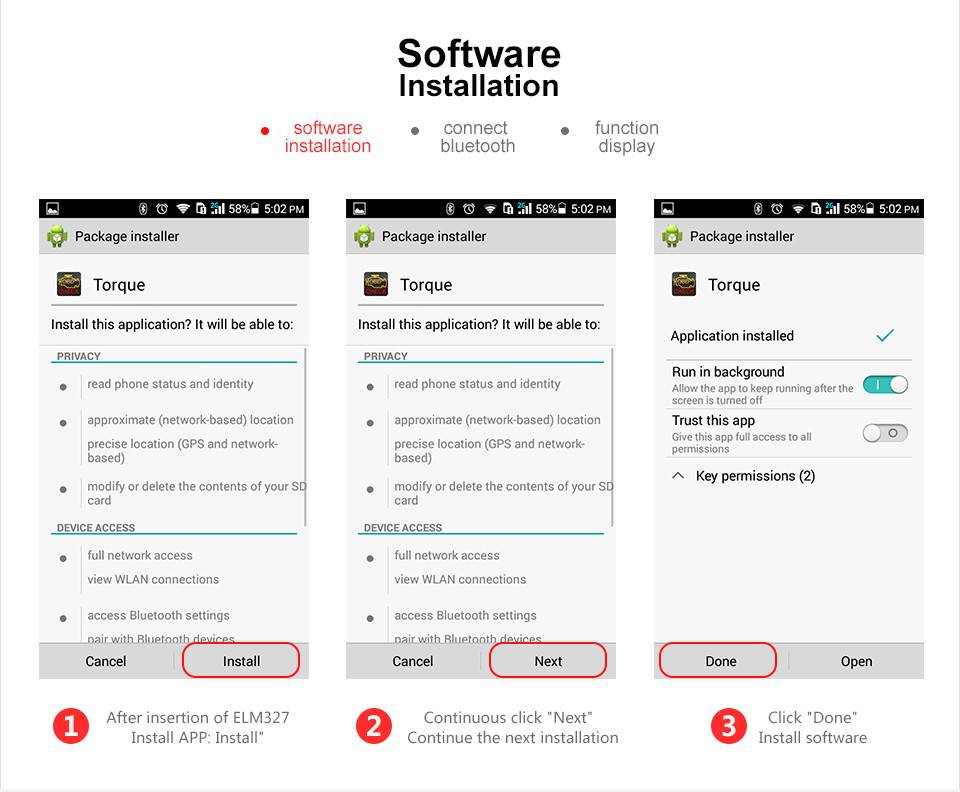 Vgate iCar 2 Versão Bluetooth ELM327 OBD2 Código do leitor iCar2 para Android / PC
