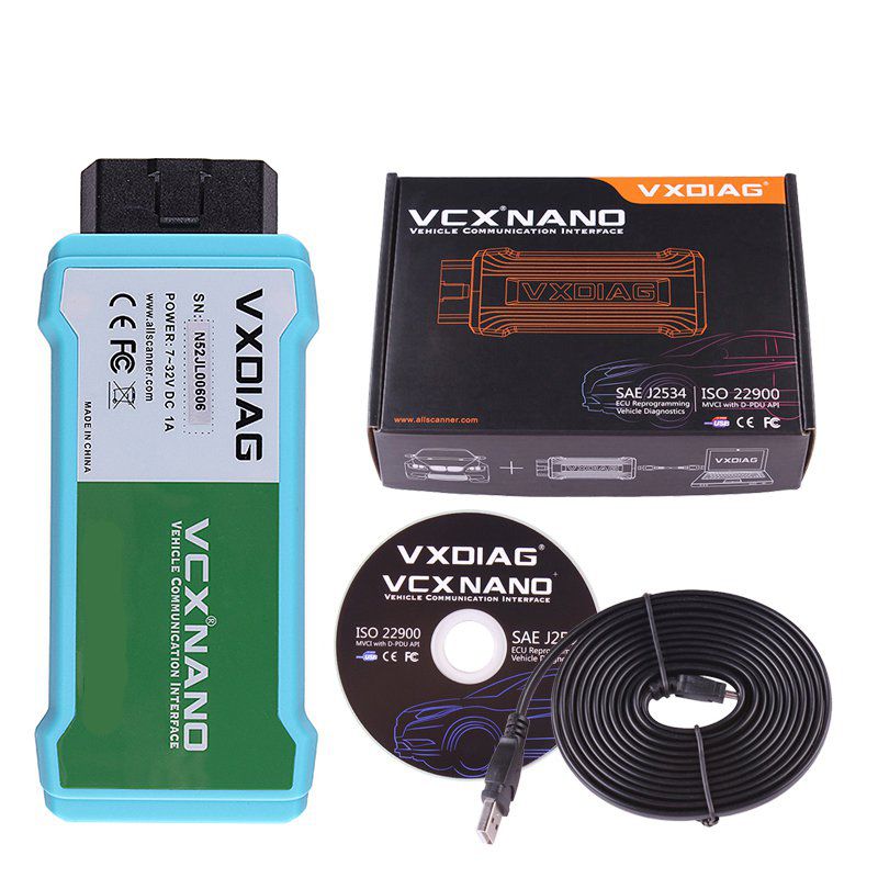 VXDIAG VCX NANO para Land Rover e Jaguar Software V154 WIFI Versão