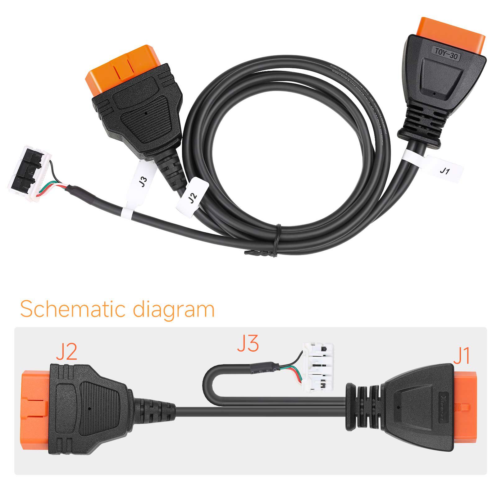 2024 Xhorse Toyota BA TOY-BA Todas as chaves perdidas do adaptador KD8ABAGL para VVDI Key Tool Plus, Key Tool Max Pro e FT-Mini OBD Tool