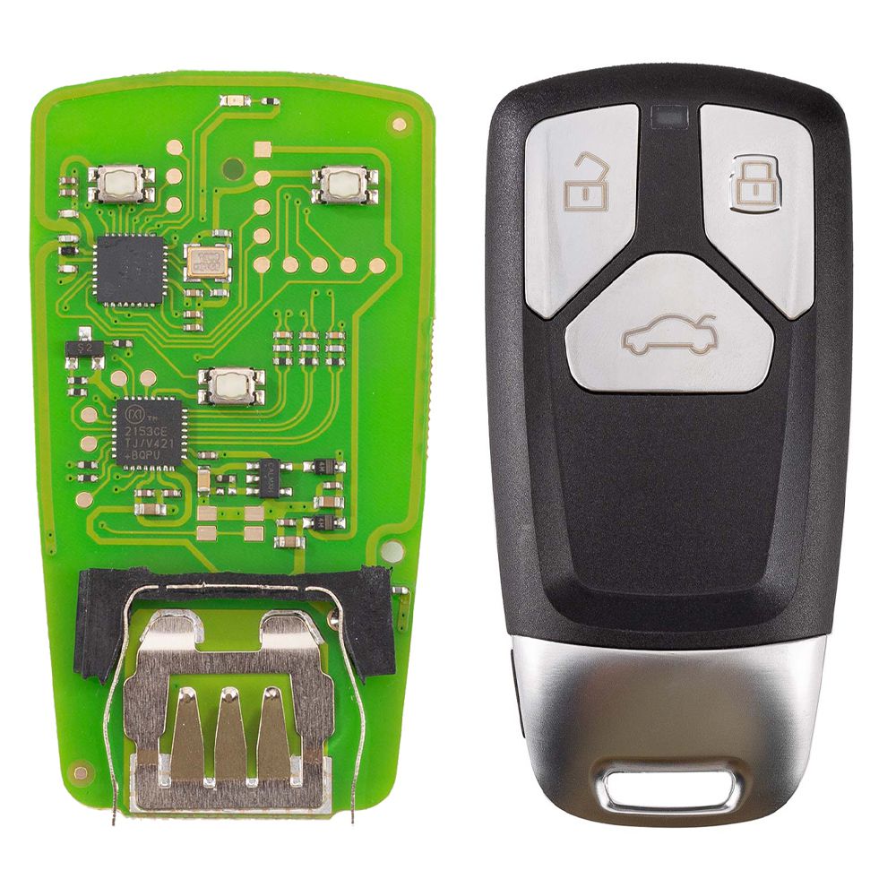 Xhorse VVDI MLB TOOL Key Programador com adaptador livre de solda XDMLBPGL Kit e 5pcs XSMA41EN Audi estilo MLB 3 botões chave