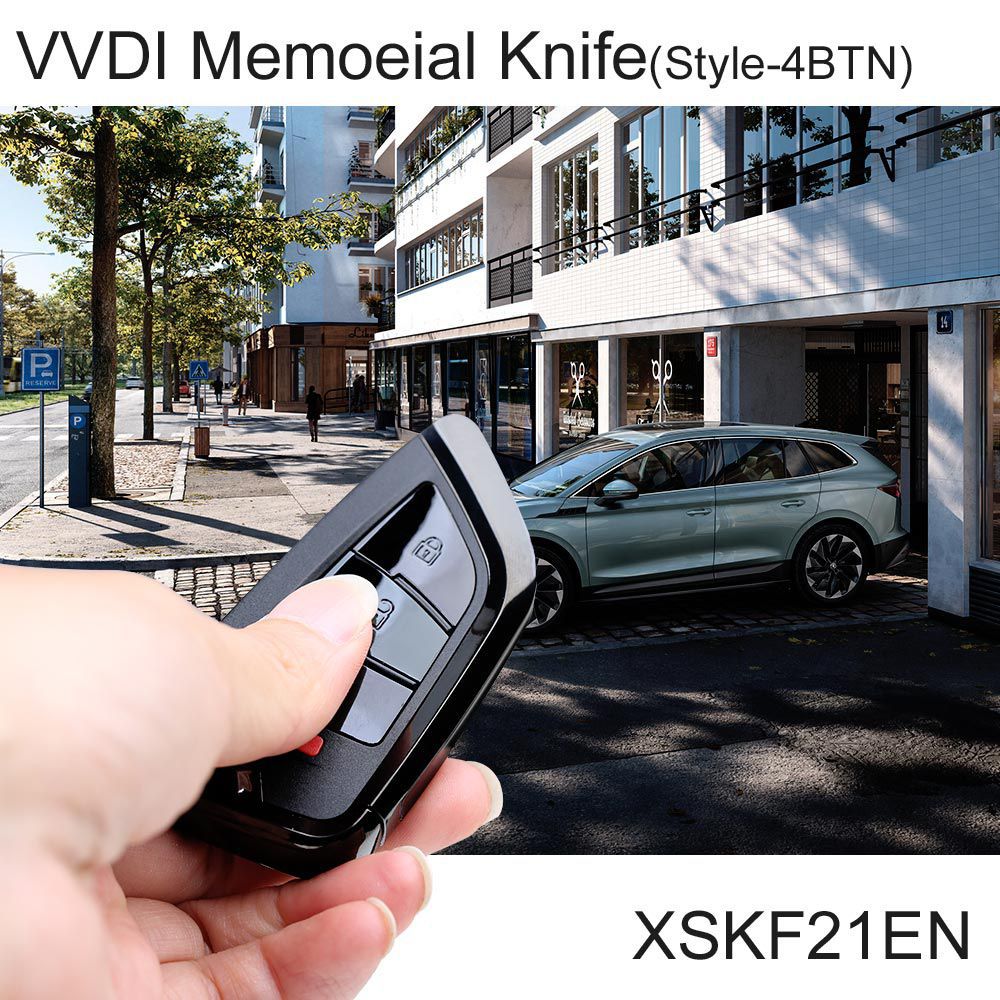 Xhorse XSKF21EN VVDI Memoeial Faca Estilo-4BTN 5 pçs/lote