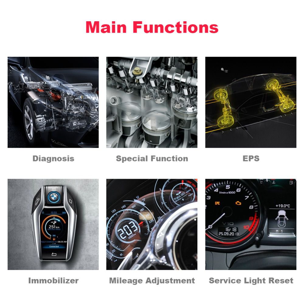 XTOOL PS90 Automotive OBD2 Carro ferramenta de diagnóstico