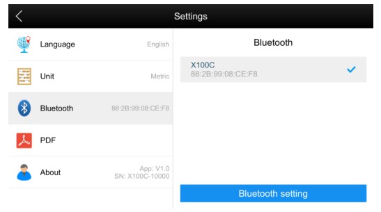 Xtool X -100 C para iOS e Android 19