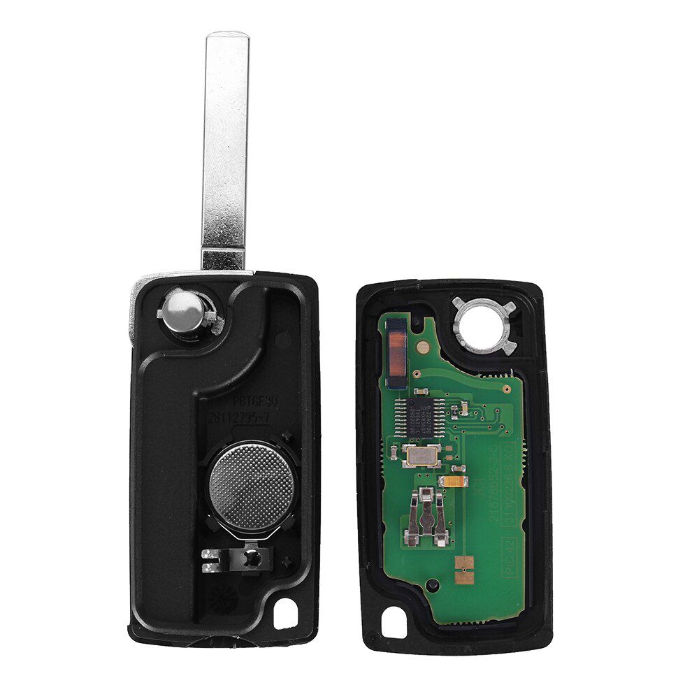 2 Botões Auto Car Remote Key Fob ID46 Chip 