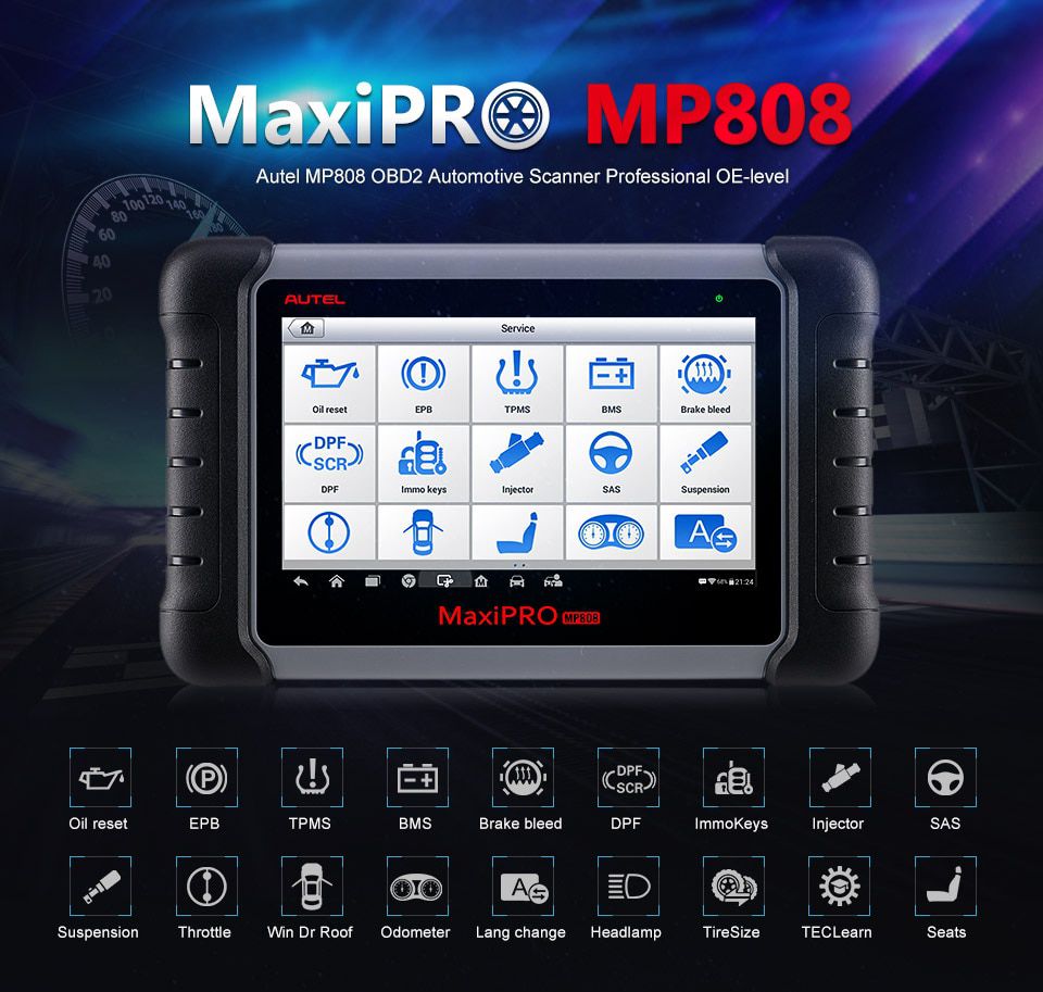Ferramenta de Diagnóstico de Autel MaxiPRO MP808