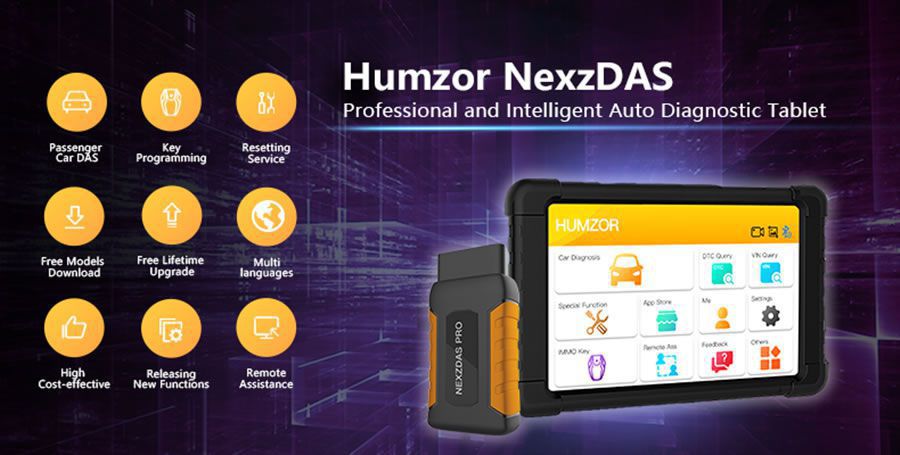 Humzor NexzDAS Pro Bluetooth 10cm Tablet