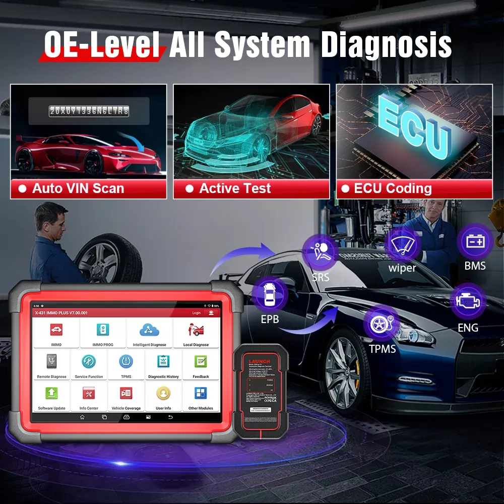 Lançamento X431 IMMO Plus X-PROG 3 chave Programação Todos Syste