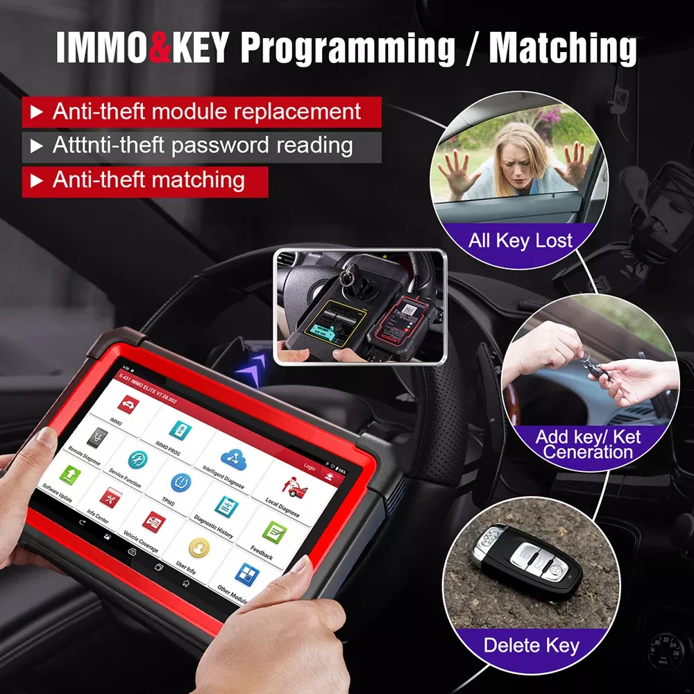Lançamento X431 IMMO Plus X-PROG 3 chave Programação Todos Syste