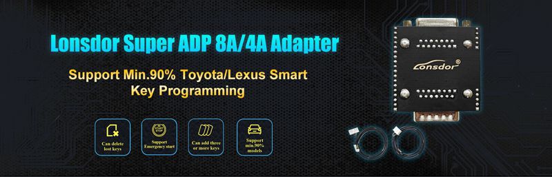 Adaptador Lonsdor Super ADP 8A / 4A