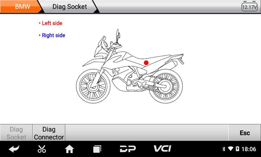 OBDSTAR iScan BMW Ferramenta de diagnóstico da motocicleta