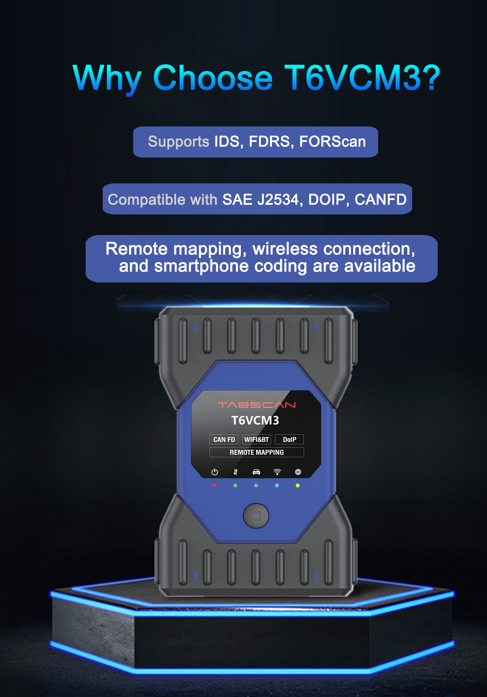 TabScan T6VCM3 VCM3 OE-nível ferramenta de diagnóstico