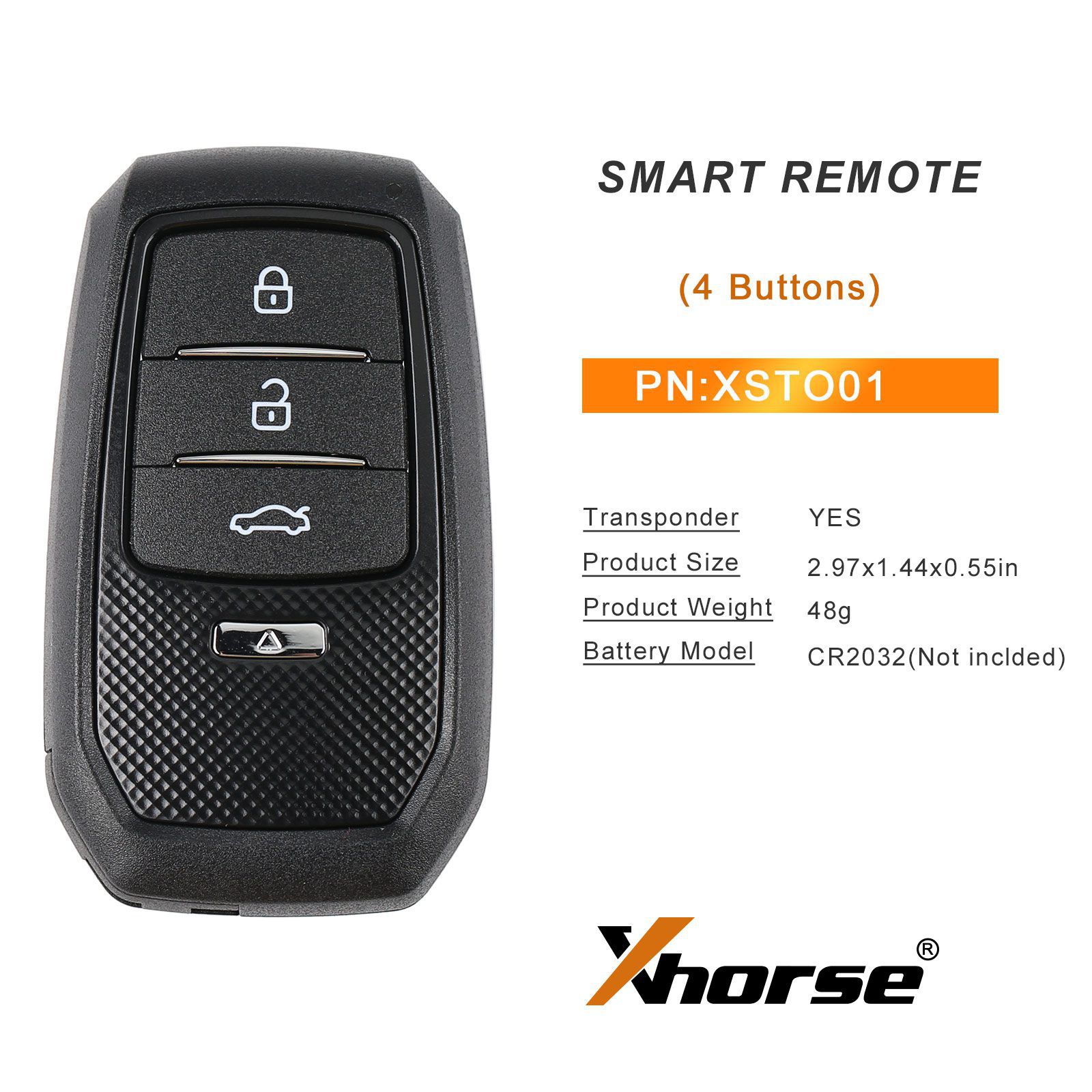 Xhorse XSTO01EN TOY.T para Toyota XM38 Smart Key com Shell 