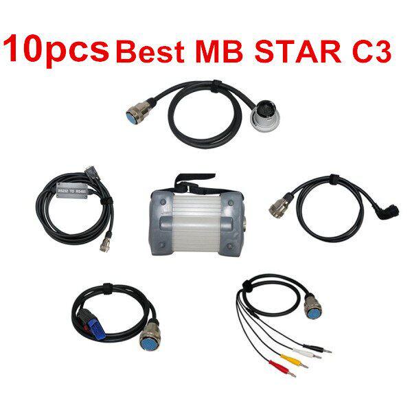 10PCS Best Quality MB Star C3 Pro for Benz Trucks +Carros Atualizar para 2014.09