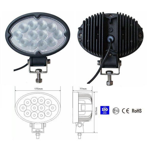 36W Spot /Flood LED Work Light OffRoad Jeep Boat Truck IP67 12V 24V