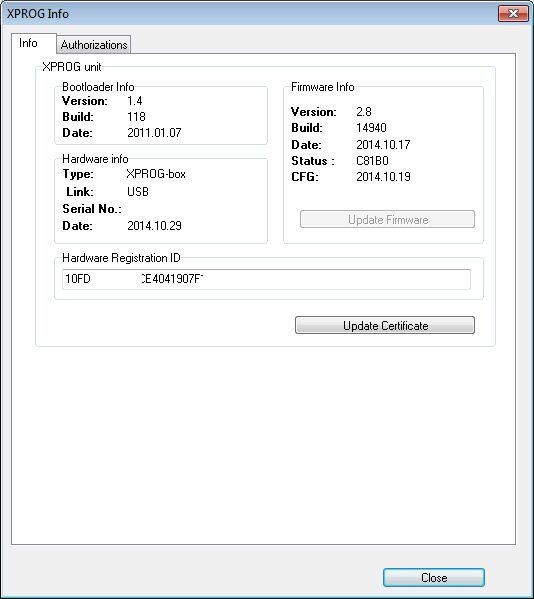 Chip de reparação ATMEGA64 Actualizar o programa XPROG -M a partir de V5.0 /V5.3 /V5.45 /V5.50 a V5.55 Autorização Completa (incluindo CAS4) com software estável