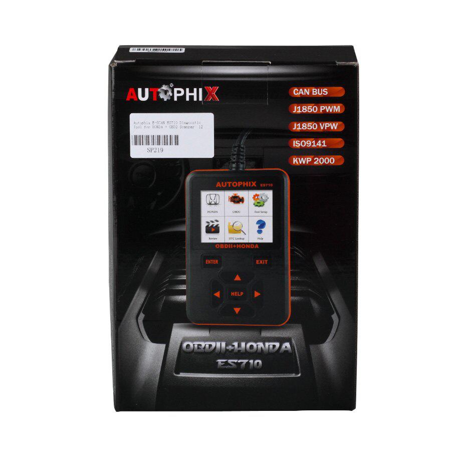 Autophix E - SCAN ES710 Instrumento de diagnóstico para HONDA +OBD2Scanner