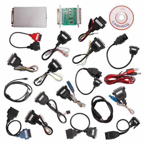 Carprog Full V10.93 com 21 Adapter Support Airbag Reset, Dash, IMMO, MCU /ECU