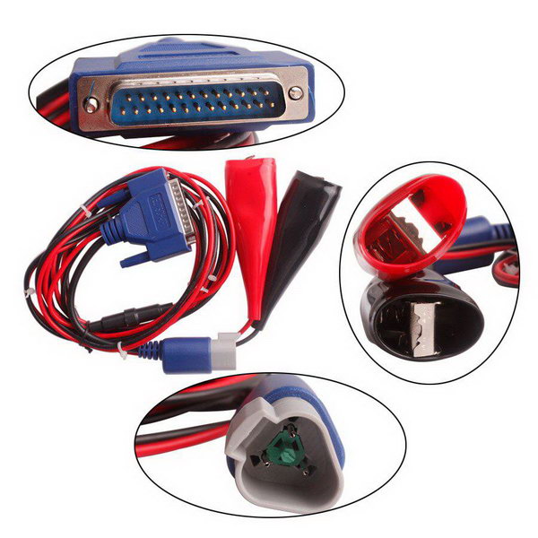 DEUTSCH 3pin Cable +Special Red and Black Big Clip for DPA5 Scanner