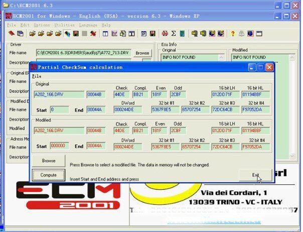 ECM Chip Tuning 2001 V6.3